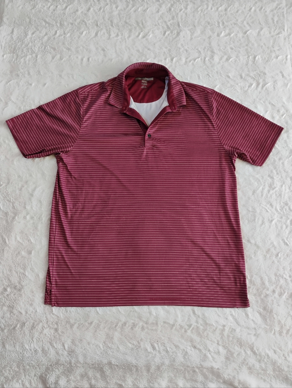Greg Norman Play Dry Striped Polo Top
